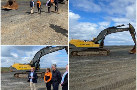 Skóflustunga tekin að nýju hverfi í Vogum