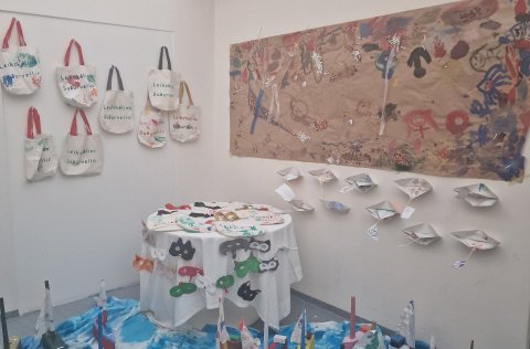 Listasýning nemenda Stóru-Vogaskóla og Heilsuleikskólans Suðurvalla