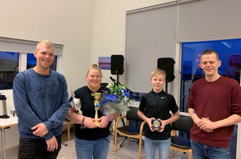 Verðlaunahafar ásamt formanni Frístunda- og menningarnefndar og íþrótta- og tómstundafulltrúa